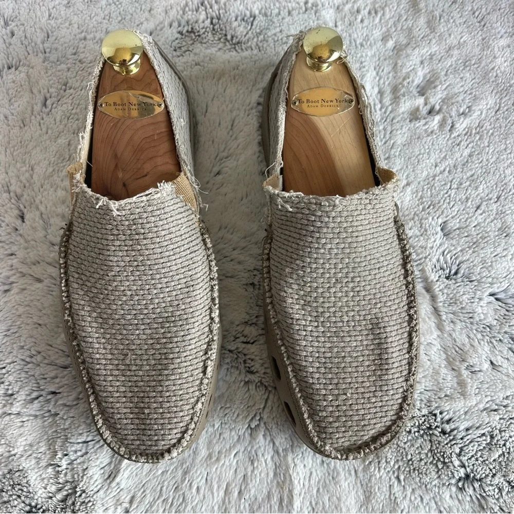 Rare Olukai/Crocs Men's Slip-On Casual Loafer in Beige